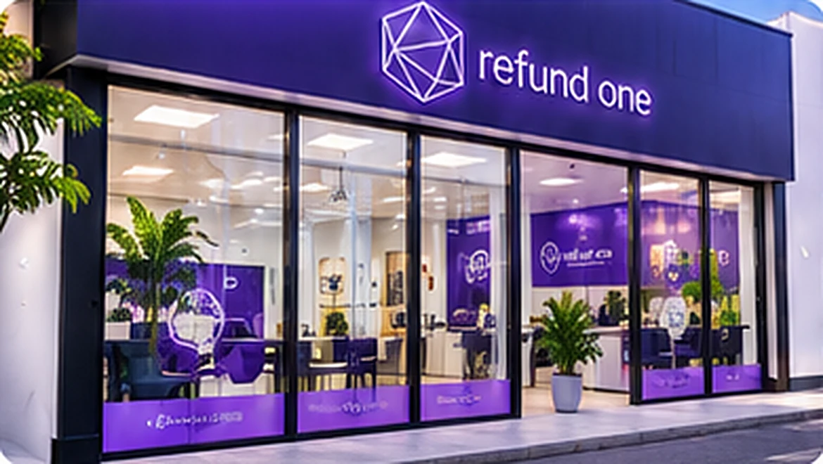 La fachada de una oficina Refund One