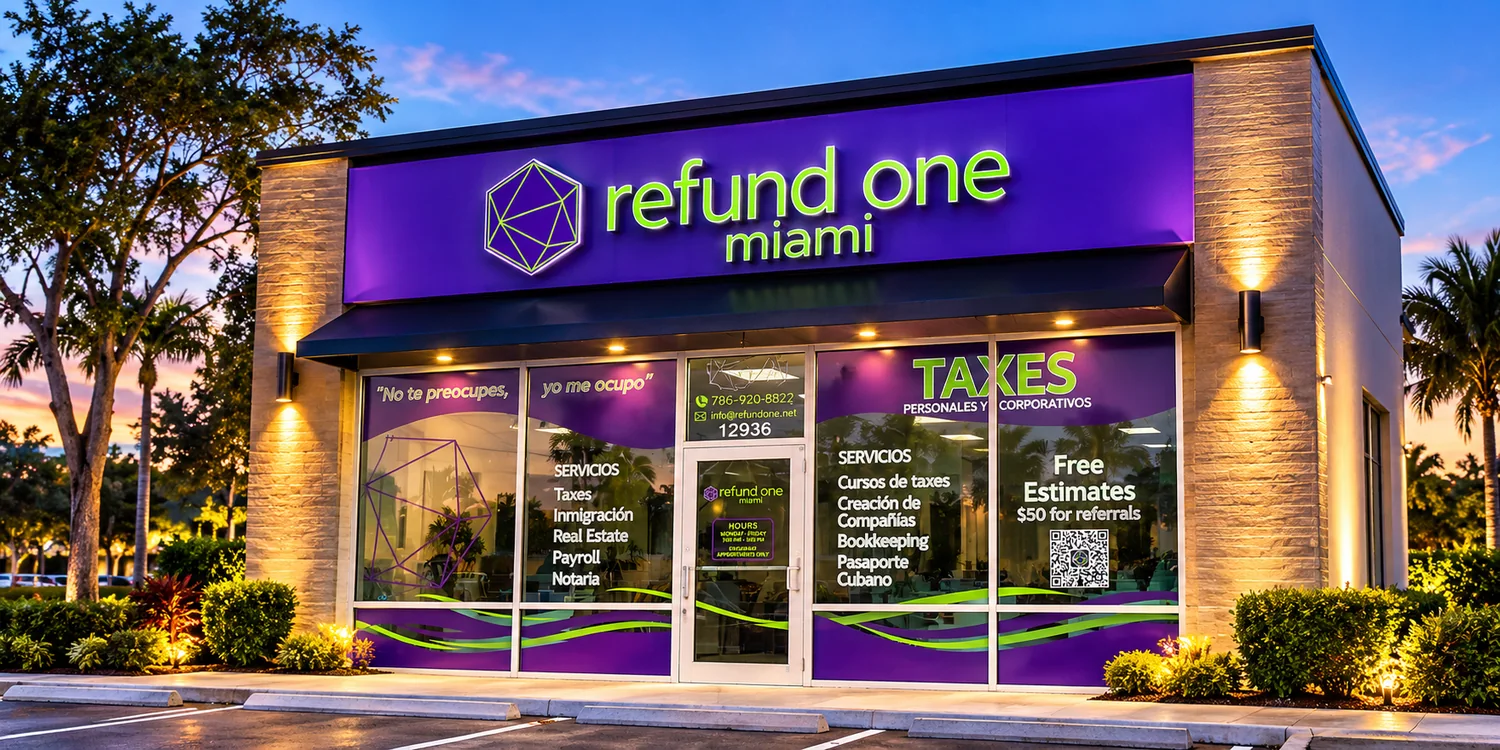 Oficina de Refund One en Miami